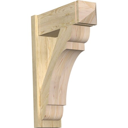 Ekena Millwork Olympic Rough Sawn Arts and Crafts Outlooker, Douglas Fir, 8"W x 24"D x 32"H OUT08X24X32OLY03RDF
